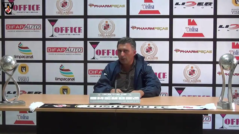 Conferência de Imprensa PAULO FERNANDES   Final Jogo Lusitano FC X AD Nogueirense
